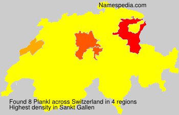 Surname Plankl in Switzerland Surname Plankl in Switzerland