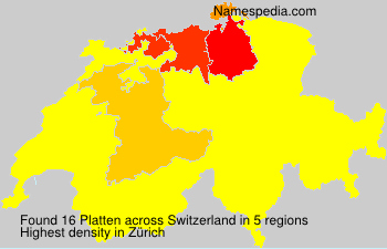 Surname Platten in Switzerland Surname Platten in Switzerland