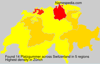 Surname Platzgummer in Switzerland Surname Platzgummer in Switzerland