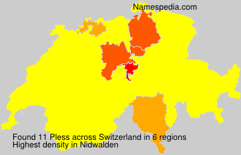 Surname Pless in Switzerland Surname Pless in Switzerland