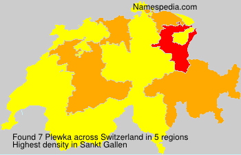 Surname Plewka in Switzerland Surname Plewka in Switzerland