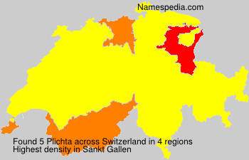 Surname Plichta in Switzerland Surname Plichta in Switzerland