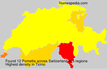 Surname Pometta in Switzerland