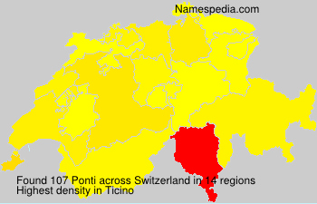 Surname Ponti in Switzerland Surname Ponti in Switzerland