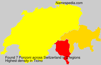 Surname Ponzoni in Switzerland Surname Ponzoni in Switzerland