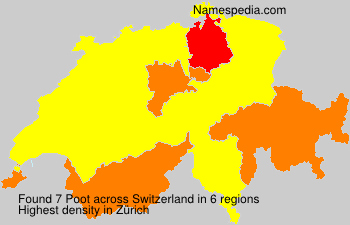 Surname Poot in Switzerland Surname Poot in Switzerland