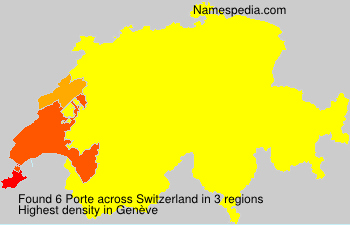 Surname Porte in Switzerland Surname Porte in Switzerland
