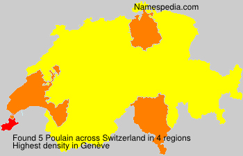 Surname Poulain in Switzerland Surname Poulain in Switzerland
