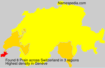 Surname Prain in Switzerland Surname Prain in Switzerland