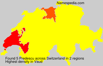 Surname Predescu in Switzerland Surname Predescu in Switzerland