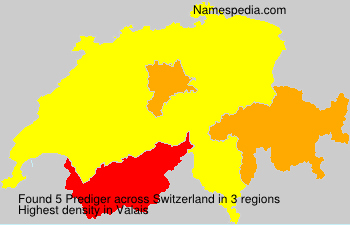 Surname Prediger in Switzerland Surname Prediger in Switzerland