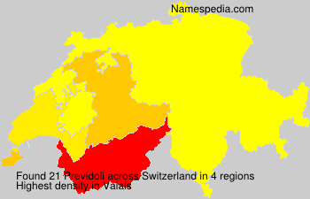 Surname Previdoli in Switzerland Surname Previdoli in Switzerland