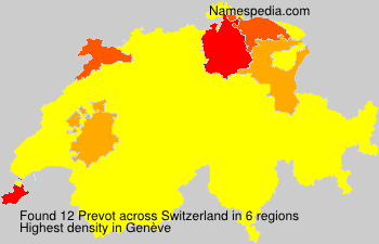 Surname Prevot in Switzerland Surname Prevot in Switzerland
