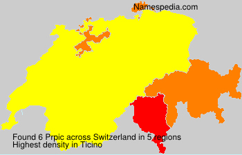Surname Prpic in Switzerland Surname Prpic in Switzerland