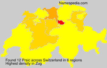 Surname Prsic in Switzerland Surname Prsic in Switzerland