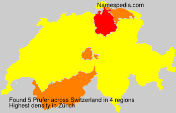 Surname Prufer in Switzerland Surname Prufer in Switzerland