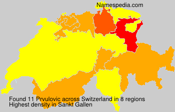 Surname Prvulovic in Switzerland Surname Prvulovic in Switzerland