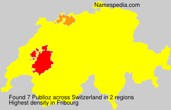 Surname Publioz in Switzerland Surname Publioz in Switzerland