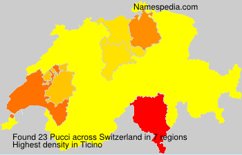 Surname Pucci in Switzerland Surname Pucci in Switzerland