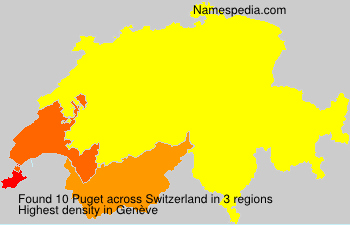 Surname Puget in Switzerland