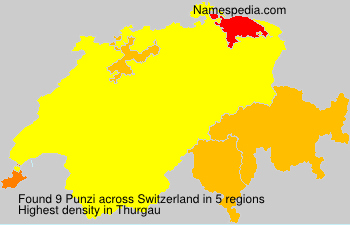 Surname Punzi in Switzerland Surname Punzi in Switzerland