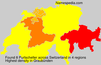 Surname Purtscheller in Switzerland Surname Purtscheller in Switzerland