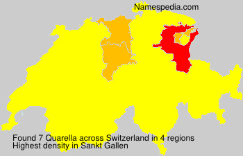 Surname Quarella in Switzerland Surname Quarella in Switzerland