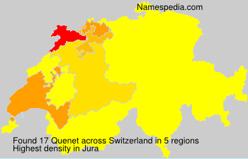 Surname Quenet in Switzerland Surname Quenet in Switzerland