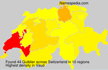 Surname Quiblier in Switzerland Surname Quiblier in Switzerland