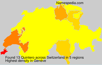 Surname Quintero in Switzerland Surname Quintero in Switzerland