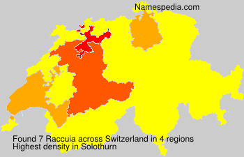 Surname Raccuia in Switzerland Surname Raccuia in Switzerland