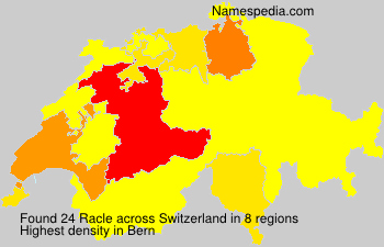 Surname Racle in Switzerland Surname Racle in Switzerland
