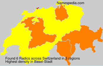 Surname Radics in Switzerland Surname Radics in Switzerland