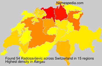 Surname Radosavljevic in Switzerland Surname Radosavljevic in Switzerland