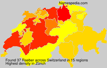 Surname Raeber in Switzerland Surname Raeber in Switzerland