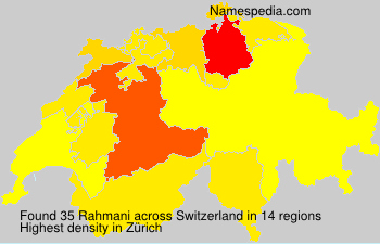 Surname Rahmani in Switzerland