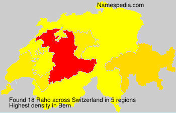 Surname Raho in Switzerland Surname Raho in Switzerland