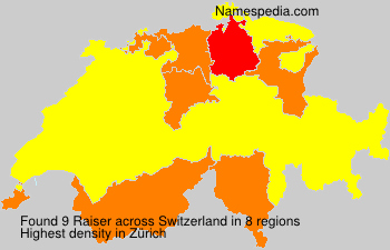 Surname Raiser in Switzerland Surname Raiser in Switzerland