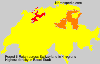 Surname Rajah in Switzerland Surname Rajah in Switzerland