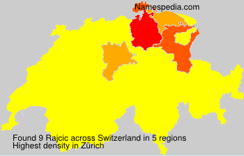 Surname Rajcic in Switzerland Surname Rajcic in Switzerland