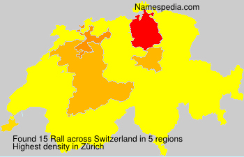 Surname Rall in Switzerland Surname Rall in Switzerland