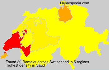 Surname Ramelet in Switzerland Surname Ramelet in Switzerland