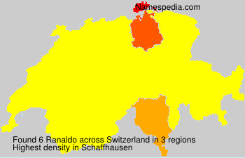 Surname Ranaldo in Switzerland Surname Ranaldo in Switzerland