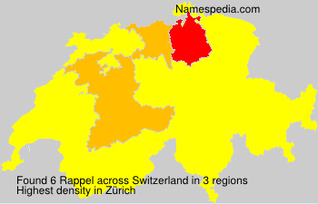 Surname Rappel in Switzerland Surname Rappel in Switzerland