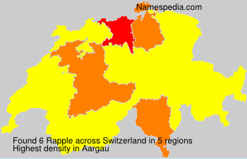 Surname Rapple in Switzerland Surname Rapple in Switzerland