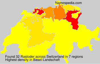 Surname Rastoder in Switzerland Surname Rastoder in Switzerland