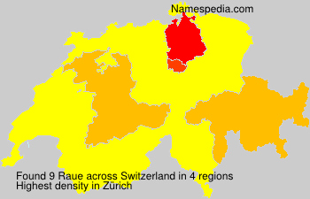 Surname Raue in Switzerland Surname Raue in Switzerland