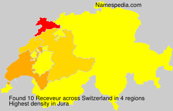 Surname Receveur in Switzerland Surname Receveur in Switzerland