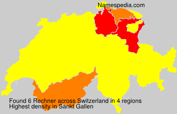 Surname Rechner in Switzerland Surname Rechner in Switzerland