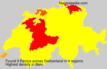 Surname Recica in Switzerland Surname Recica in Switzerland